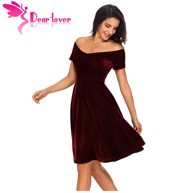 Dear Lover бархатные платья 2018 сексуальные женские Вечерние Платья Vestidos de Festa с