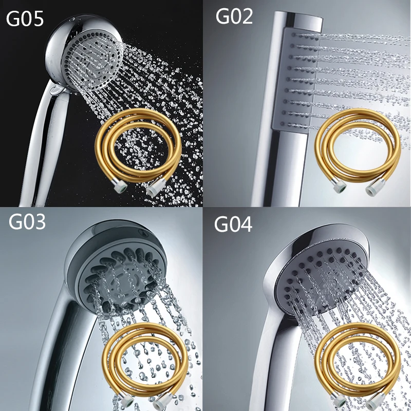 Gappo хромированная насадка для душа G01 + G47 6|shower head|hand shower headshower |