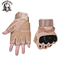 tactical fingerless gloves military army shooting paintball airsoft bicycle motorcross combat hard knuckle half finger gloves