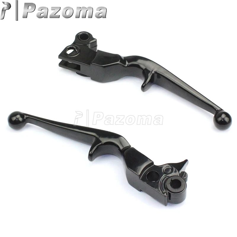 2pcs Motorcycles CNC Aluminum Black Hand Levers Clutch Brake Lever for Harley Sportster XL 883 1200 Softail Dyna Touring 96-2010 |