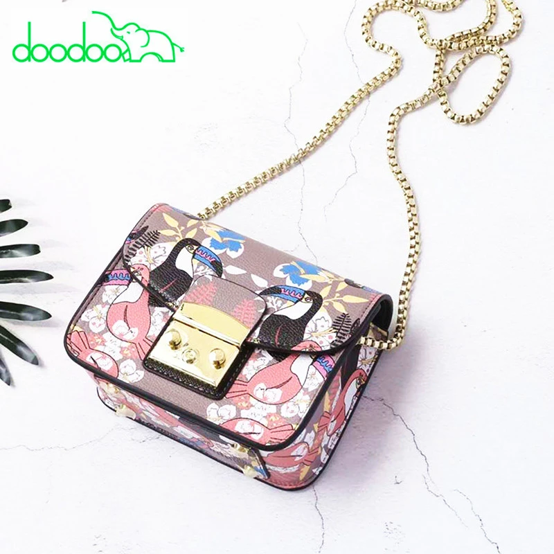 2018 высококачественные сумки с клапаном фруктовый и животный узор женские
