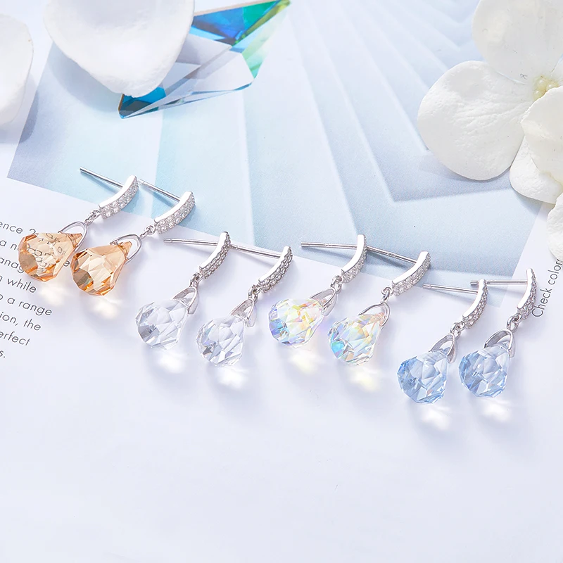 Серьги Cdyle из стерлингового серебра 925 пробы серьги с кристаллами геометрическим