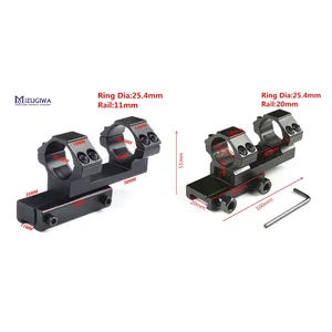 Тактическое двунаправленное встроенное крепление со смещением 25,4 мм 1 дюйм кольцо ласточкин хвост 11 мм20 мм планка Пикатинни Weaver с плоским верхом