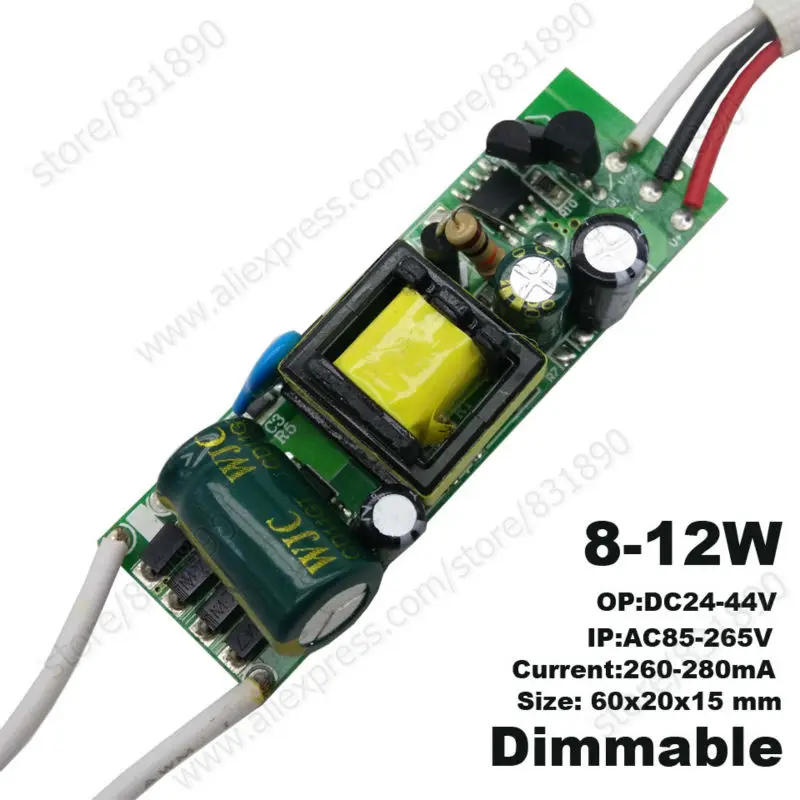 Фото 5pc LED Driver inside Dimmable Color Lighting Transformer 3/5/7/9/12/15/18/36W Constant current  Driver For LED Bulb Downlight №3