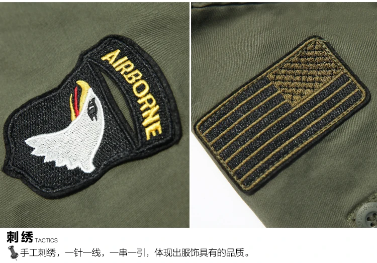 

Mens Tactical Shirts 101 Airborne Division Bombing Camping Hiking Hunting Jackets Army Military Commando Shirt Clothing