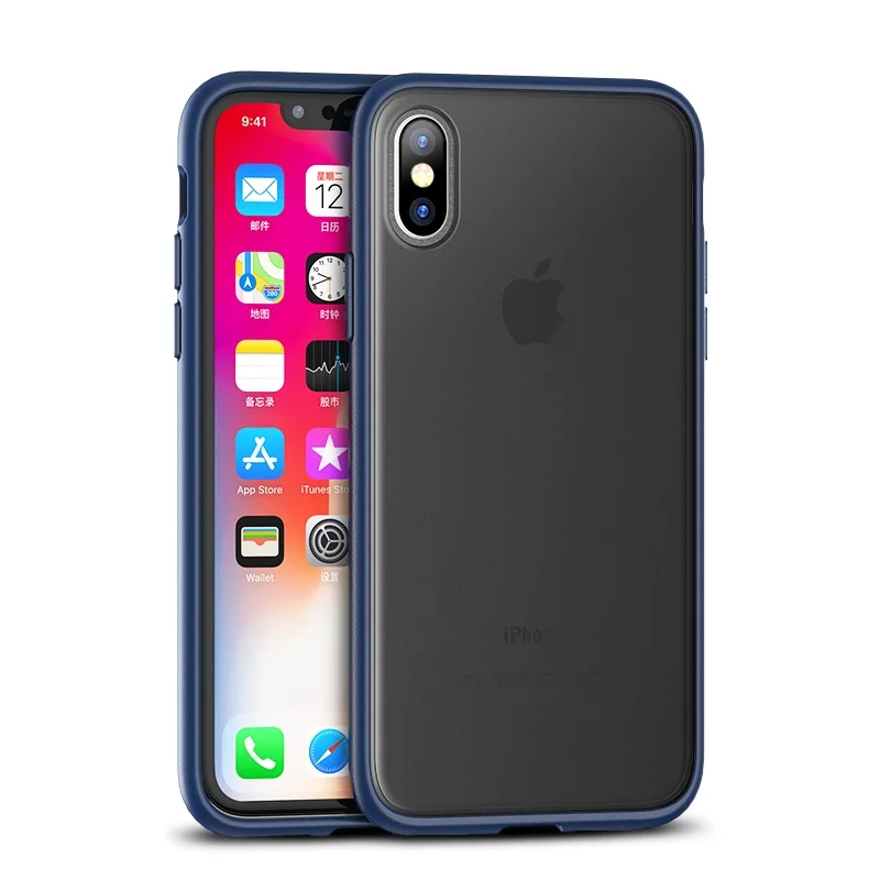 Blue Для iPhone XS чехол Magic Shadow IPAKY для iPhone XS MAX чехол силиконовый чехол мягкий бампер PC Гибридный противоударный Для iPhone XR чехол - Цвет: Blue