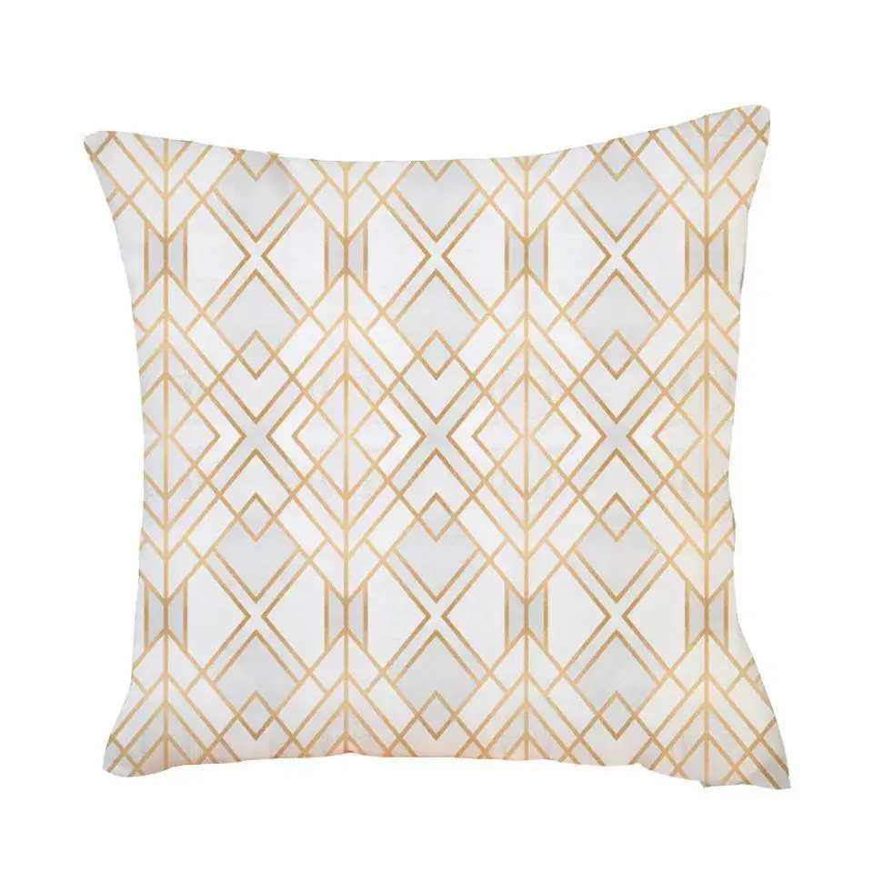 Простая Геометрическая розовая серая клетчатая полосатая наволочка ins Подростковая сетевая розовая диванная подушка знаменитостей - Цвет: 22
