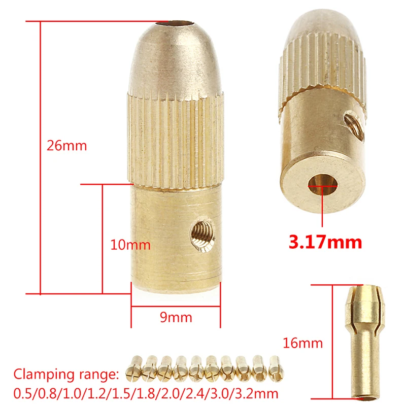 1 комплект 3 17 мм + 10 шт. 0 5-3 2 Micro Twist Набор для ручной дрели патрон Электрический Бит