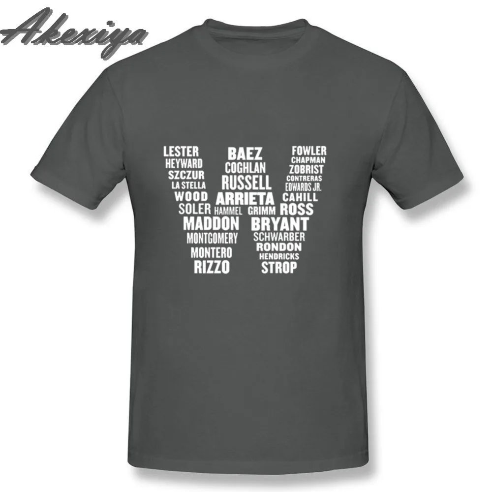 Футболка homme Chicago Cubs W Flag name компрессионная рубашка из хлопка с коротким рукавом