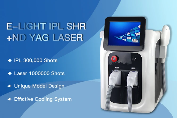 2 в 1 лазер 1064nm nd yag Лазерное удаление татуировок с SHR Elight IPL машина для удаления волос