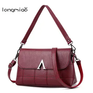 Брендовые дизайнерские клетчатые сумки longmiao из искусственной кожи, Высококачественная сумка на одно плечо, женские сумки-мессенджеры через плечо, тоут