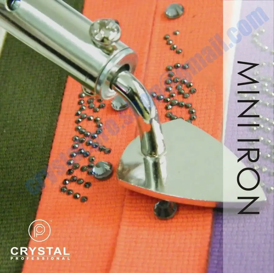 

Mini iron Hotfix Rhinestones Applicator Wand Machine Hot-fix Iron On Crystal flat back Nail Art Heater DIY Tools + ( FREE Gift )