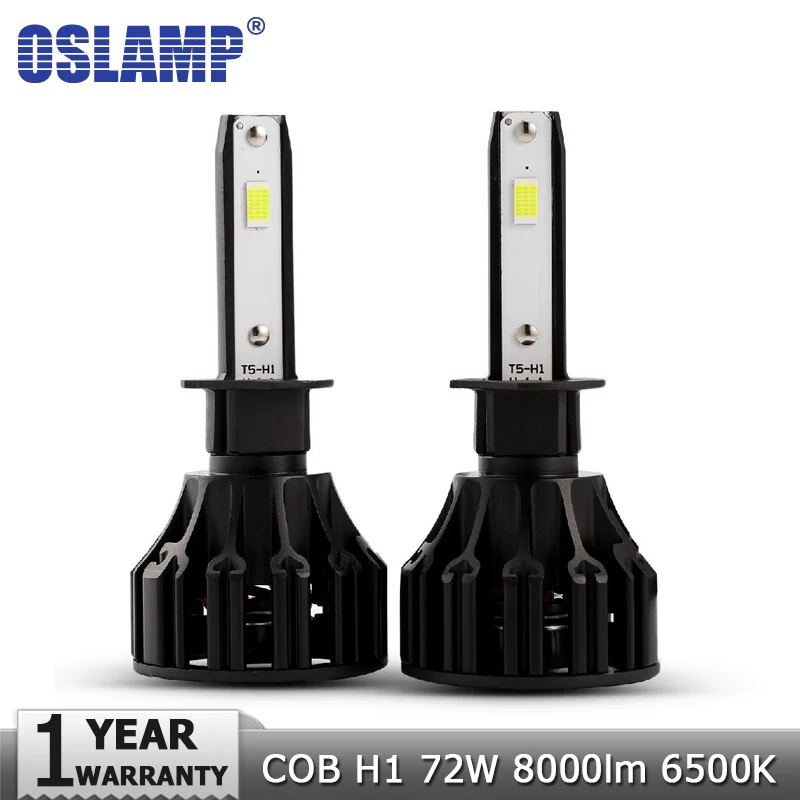 Oslamp H1 автомобильный светодиодный светильник COB 72 Вт 8000lm 6500 к налобный фонарь для