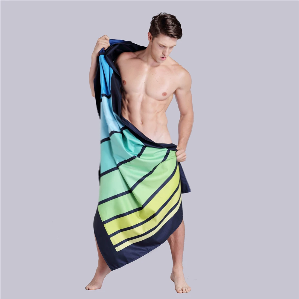 Быстросохнущее полотенце из микрофибры Zipsoft пляжное большого размера для