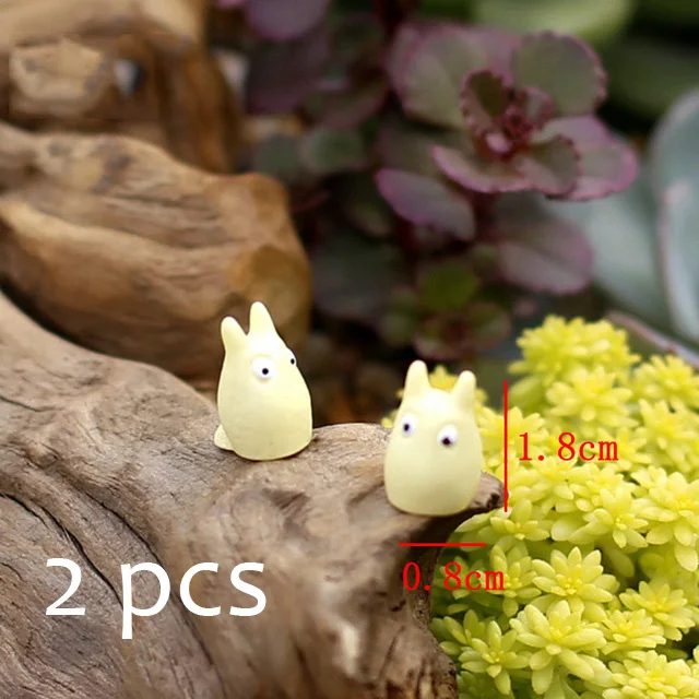 totoro BAIUFOR миниатюрные животные Мультяшные девушки милый Тоторо Фигурки фигурки мини садовый Декор DIY ландшафт с террариумом фигурки - Цвет: totoro