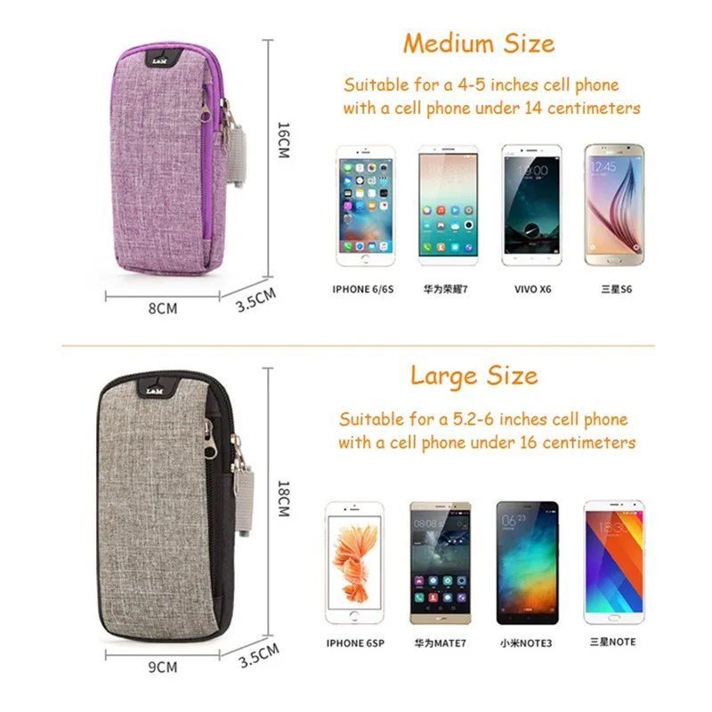 6 дюймовая спортивная сумка для бега наручный ремешок чехол держатель мобильного