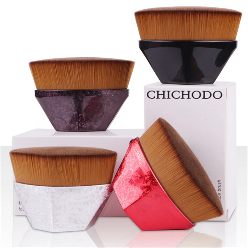 Высококачественная кисть для тонального крема № 55 гладкая плотная с полным