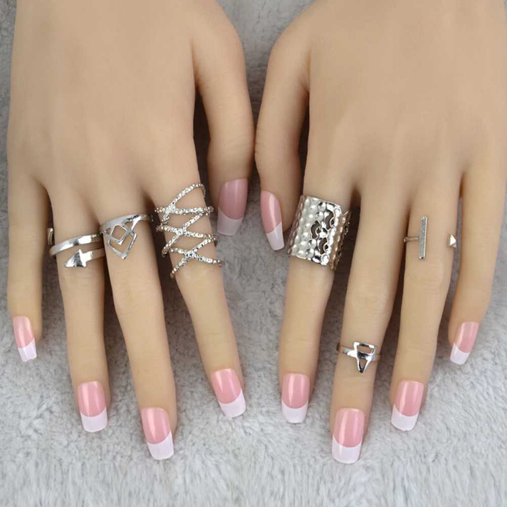 Набор женских колец 8 шт./лот специальный дизайн треугольное кольцо на палец