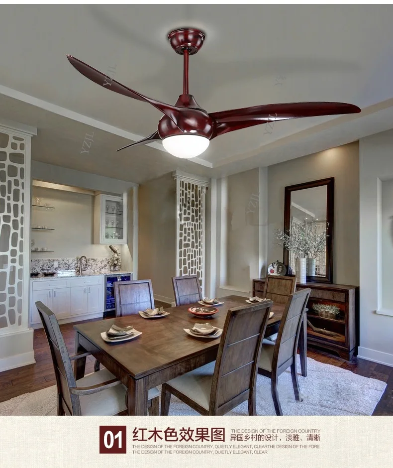 Американская люстра вентилятор с пультом дистанционного управления потолочный