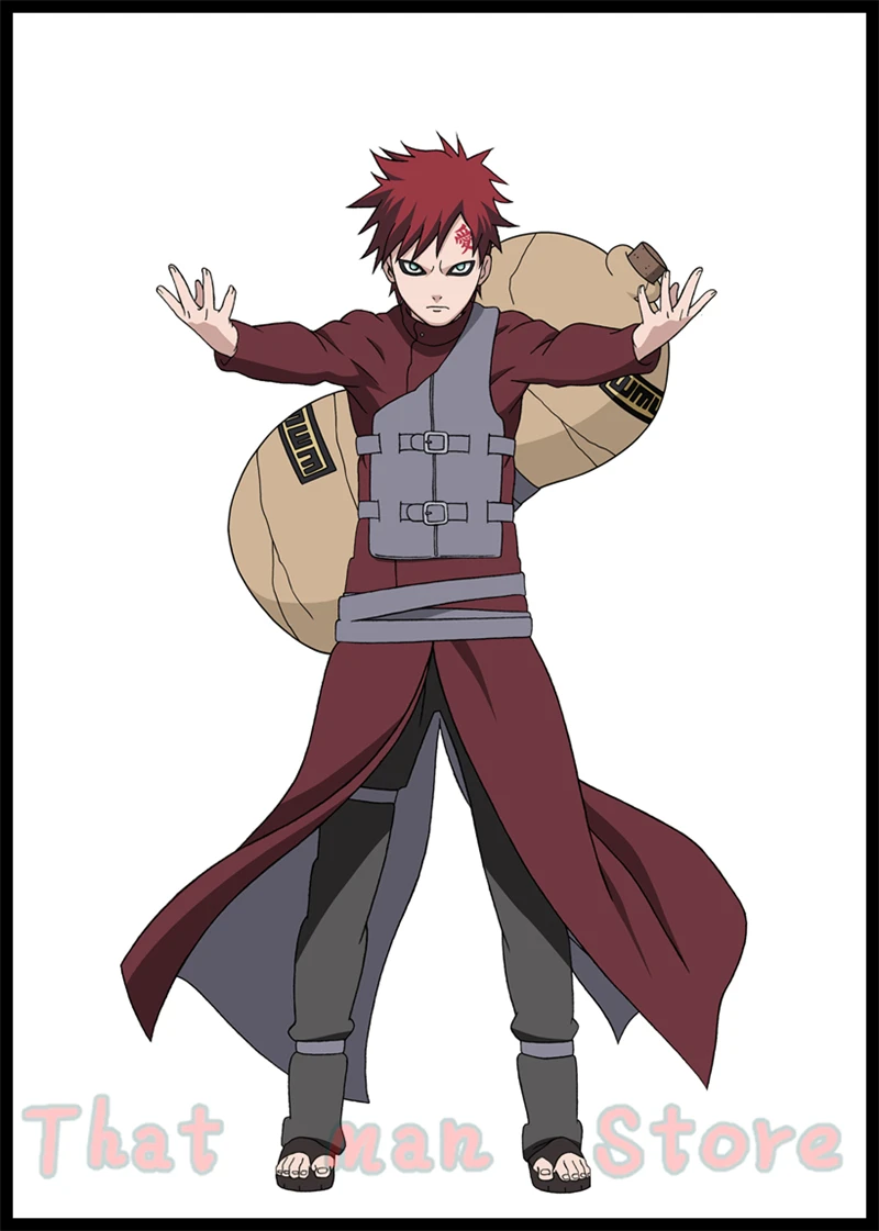 Аниме Белый Картонный постер Uzumaki постер Naruto один кусок бар для кафе для дома Декор стикер на стену 42*30 см без рамки - Цвет: Белый