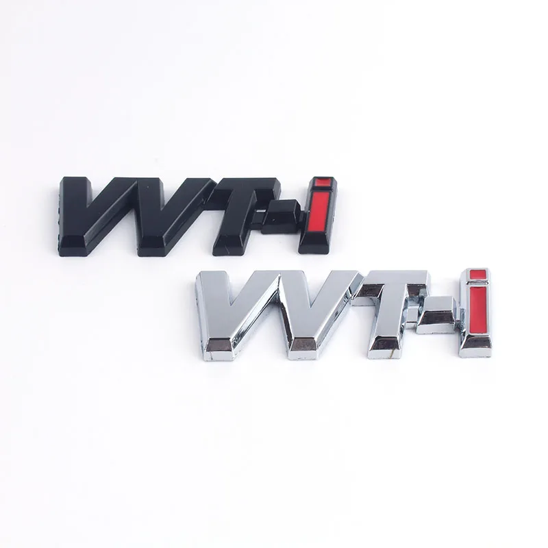 10x изменения фаз газораспределения-я VVTi логотип Серебристый Хром полоса стикер