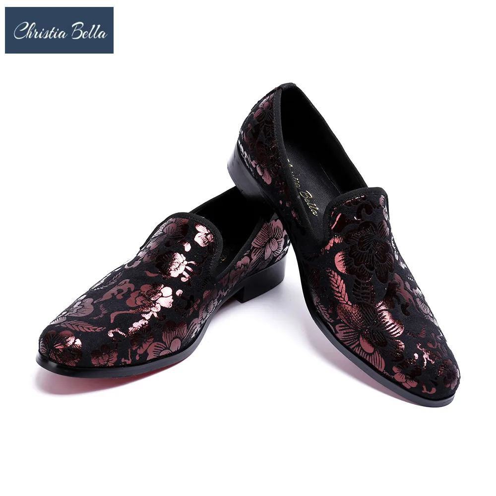 

Мужские мокасины с цветочным принтом, повседневные туфли на плоской подошве, без застежки, в деловом стиле, для вечеринки, большие размеры