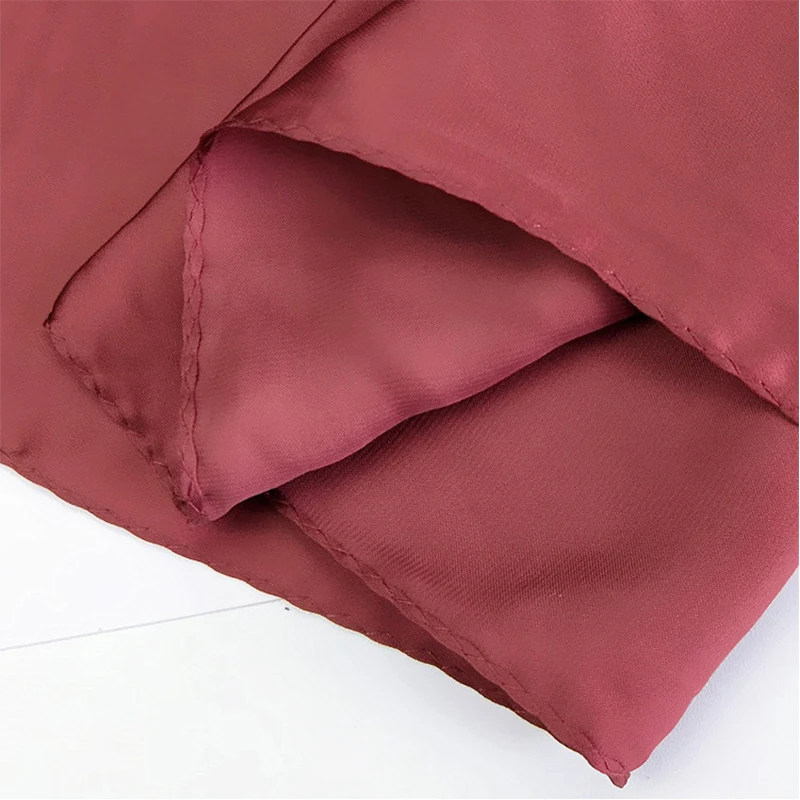 Женский многофункциональный шелковый шарф-Бандана из полиэстера с цветочным