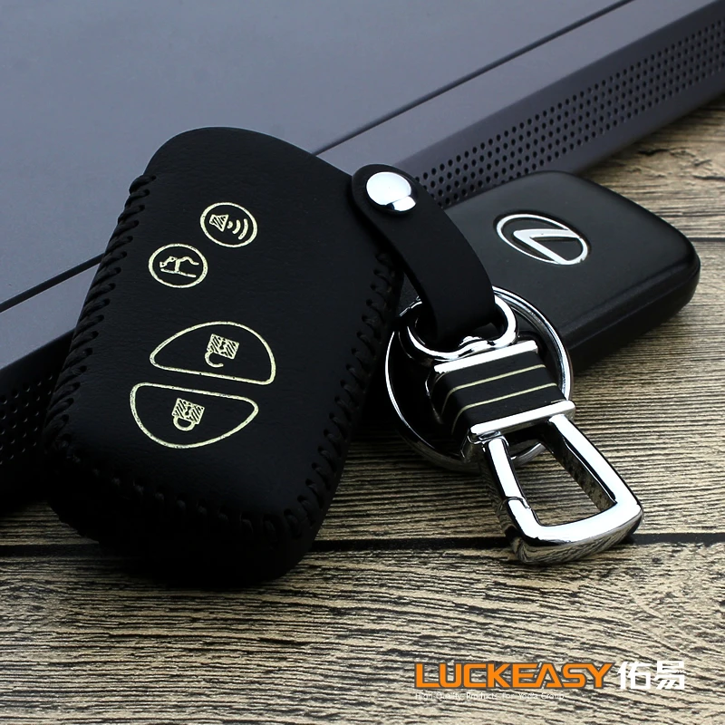 Luckeasy кожаный чехол с 4 кнопками для lexus 2011 ls 2006 rx 2013 ключей дистанционным