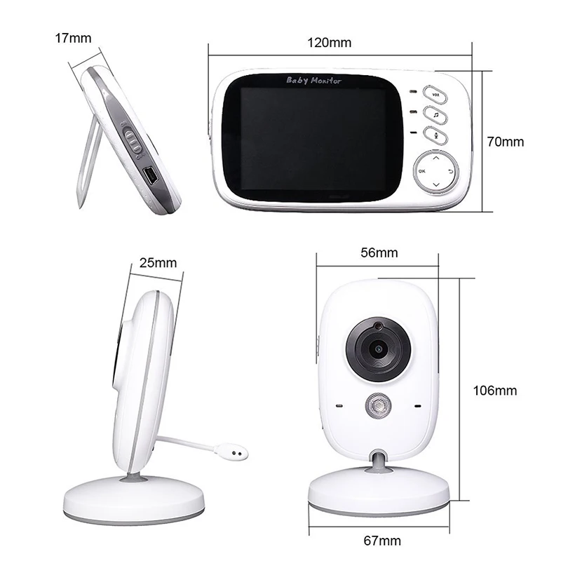Leioua New 2.4GHz Wireless VideoNanny Music Intercom IR Baby Monitor High Resolution Nanny Security Camera Babysitter | Безопасность и