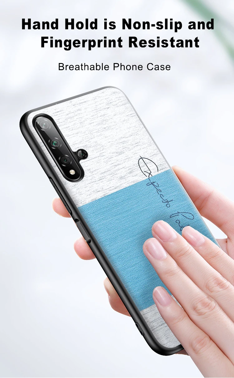 Honor 20 Pro чехол Mofi для huawei Honor 20 чехол Pro задняя крышка губчатая хлопковая ткань мягкий для huawei Honor 20 Pro Чехол фиолетовый розовый