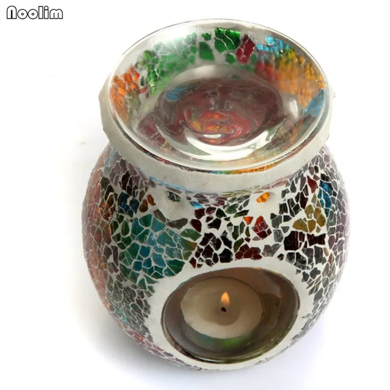 NOOLIM Европейская масляная печь аромагорелка мозаика цветной подсвечник ваза