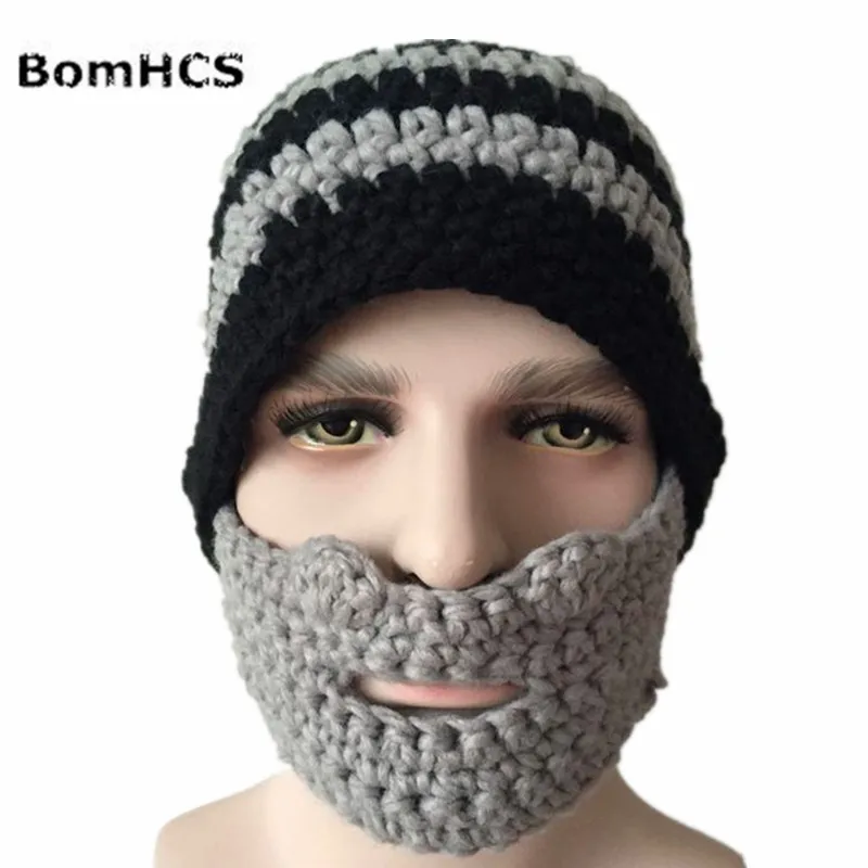 Мужская Зимняя Толстая теплая вязаная шапка BomHCS 100% цветов | Аксессуары для одежды