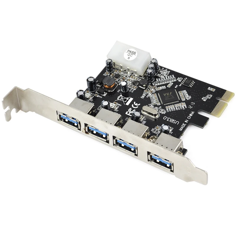 Промо акция! Быстрый USB 3 0 PCI E PCIE 4 Порта Express Expansion Card Adapter|3.0 pci|usb 3.0 pcipci e usb |
