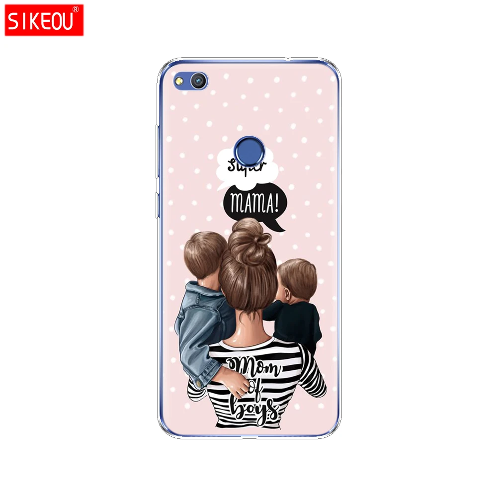 Чехол для Huawei P20 P7 P8 P9 P10 Lite Plus Pro 2017 P Smart Case силиконовый чехол телефона funda Baby mom Girl and