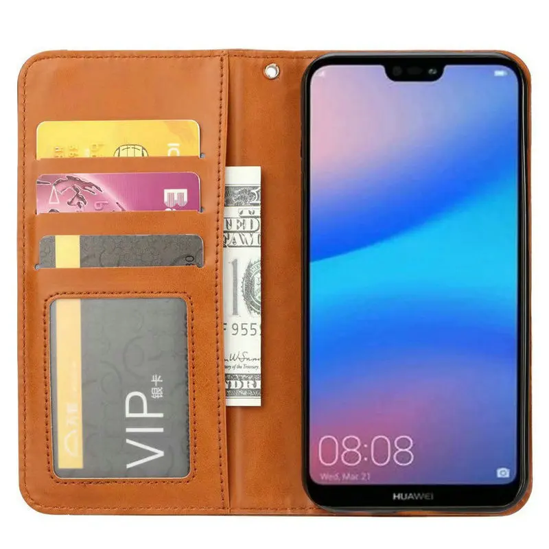 Роскошный кожаный чехол в стиле ретро для samsung Galaxy A10 A30 A40 A50 A70, чехол-книжка с откидной крышкой и подставкой, мягкий чехол-книжка A30 A50