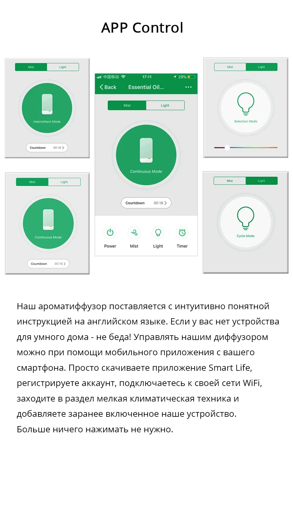 Smart эфирное масло Арома диффузор увлажнитель прохладный туман RGB светодио дный настольная лампа работы с Alexa Google домой голос приложение Управление