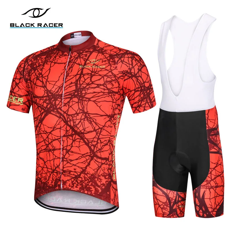 

BLACK RACER Short Sleeve Cycling Jersey Summer Bike Clothing uniform Breathable Bicycle Clothe Mallot Ciclismo Hombre mtb Jersey