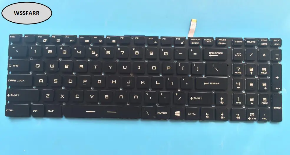 Международной клавиатуры США для игрового ноутбука MSI Steelseries GT62 GT72 GE62 GE72 GS60 GS70
