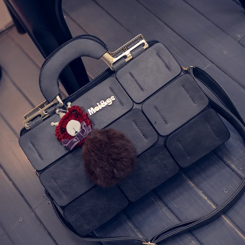 Модная женская кожаная сумка на плечо с цветочным принтом портфель мессенджер в