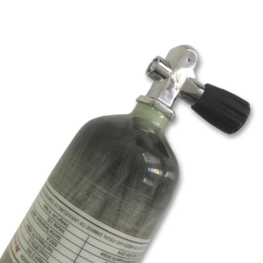 AC10351 бутылка для дайвинга 3 л EN12245 30 мпа Пейнтбольный бак 4500psi цилиндрические