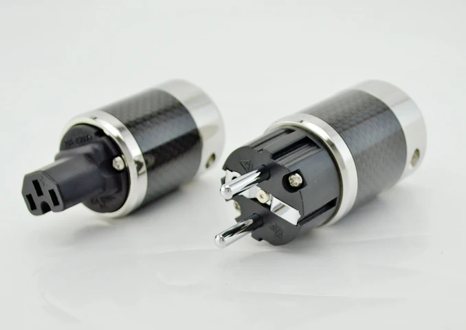 CFT пара высококачественный кабель питания переменного тока из углеродного