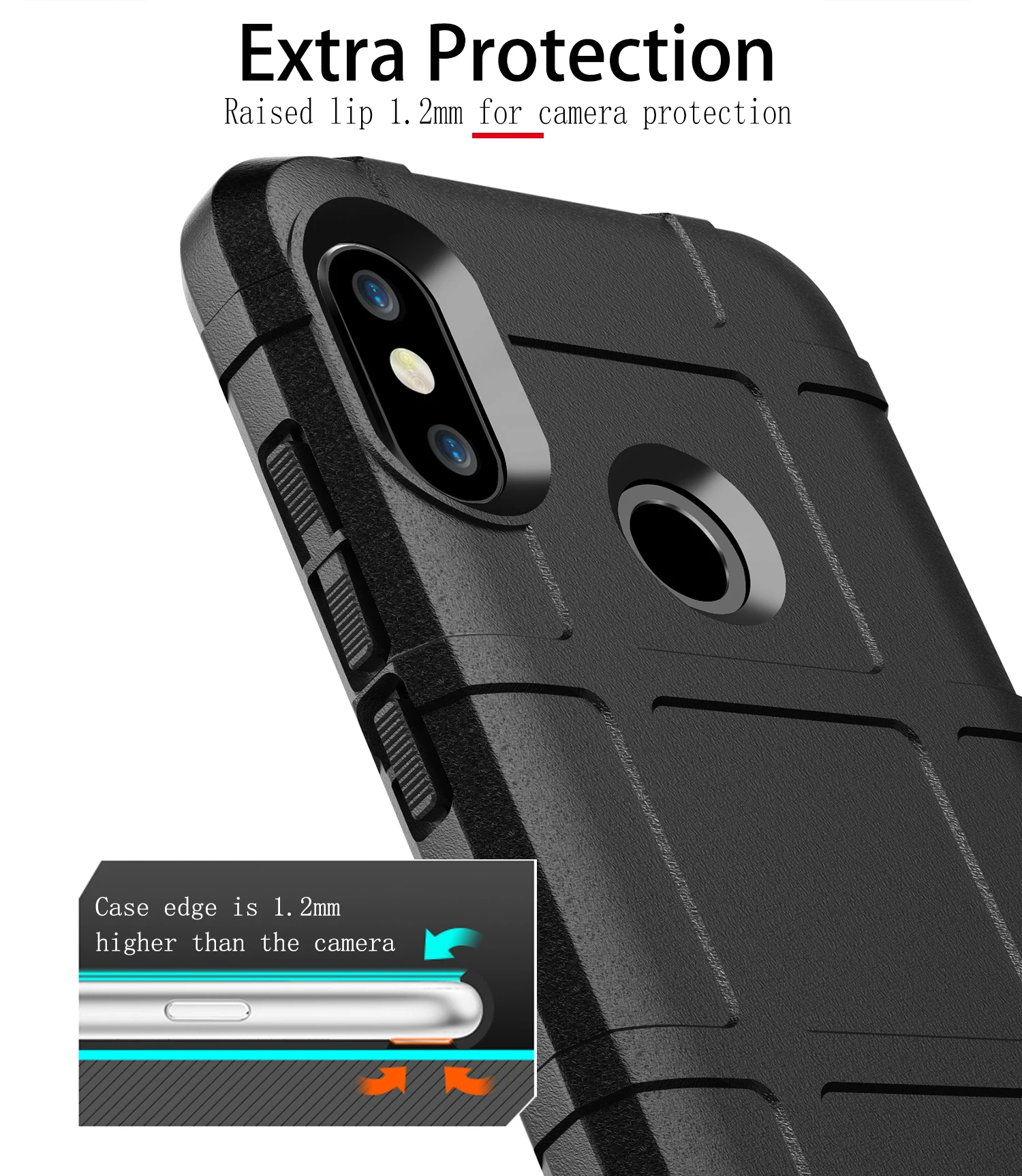 Защитный силиконовый чехол на 360 градусов для xiaomi A2 Lite прочная Защита Чехол