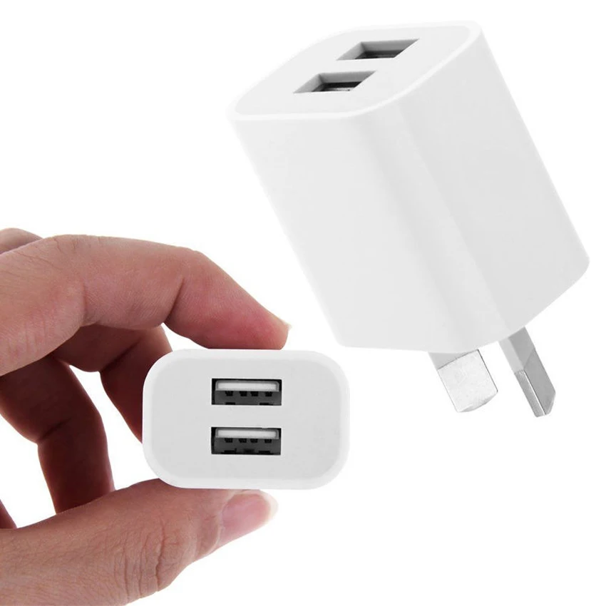 Универсальное устройство 5V 2A переменного тока с двумя USB настенный адаптер