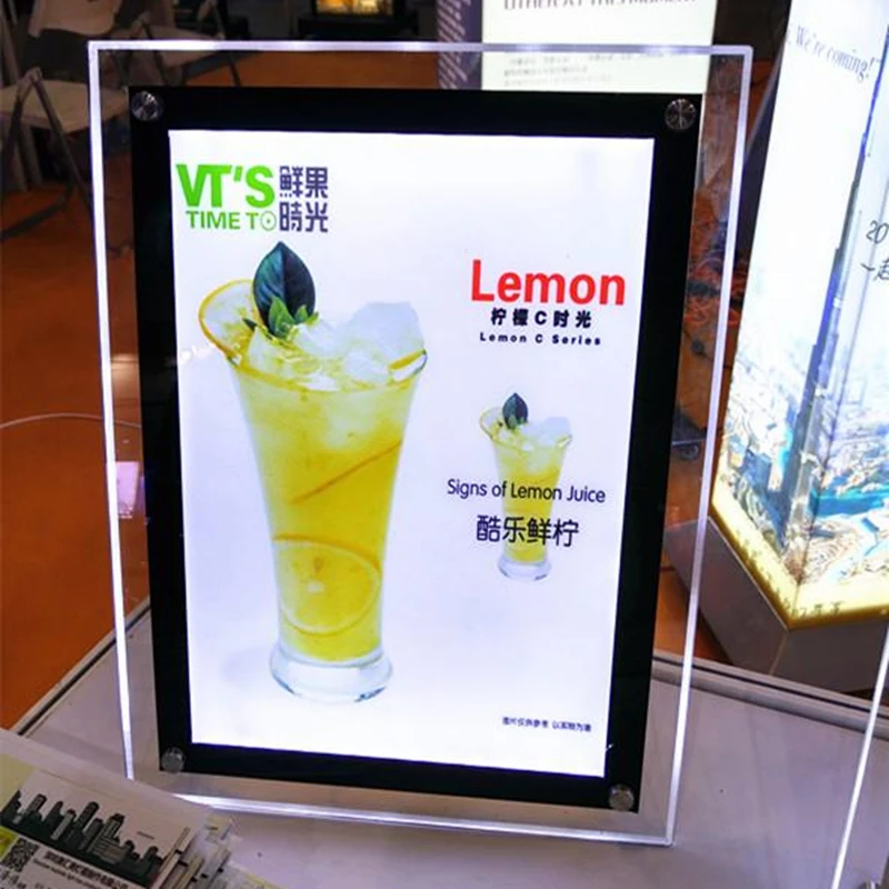 Оптовая продажа высокое качество супер тонкие доски формата A4 для меню подсветка