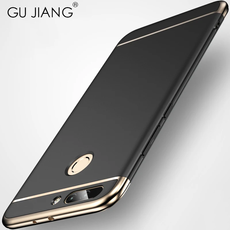Роскошный чехол GU JIANG 3 в 1 с полным покрытием легкий матовый защитный для Huawei Honor V9