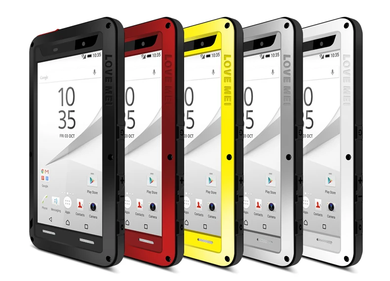 Для SONY Z5 компактный чехол LOVEMEI мощный металлический для Sony Xperia роскошный