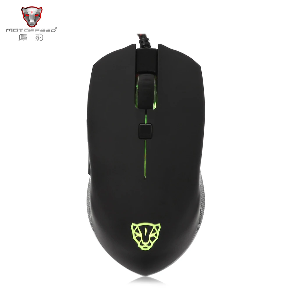 Motospeed V40 USB Проводная игровая мышь 6 кнопок оптическая RGB СВЕТОДИОДНАЯ Подсветка мышь геймер 4000 точек/дюйм для ПК ноутбук Настольный компьютер игра