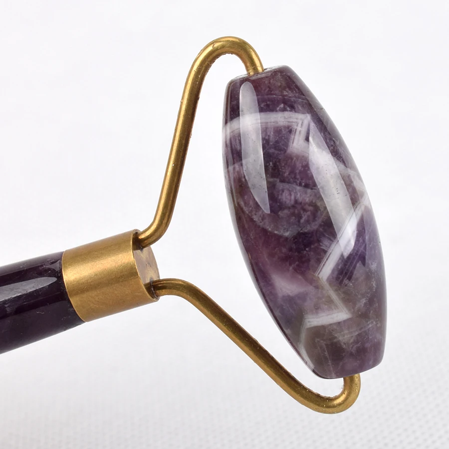 Натуральный Аметист массажный ролик для лица практичная Нефритовая палочка