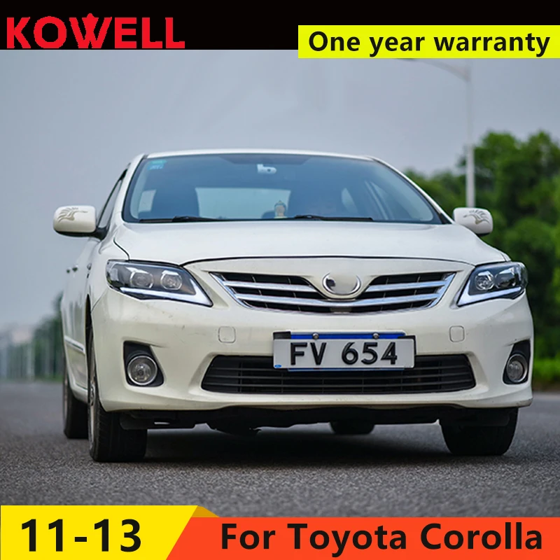 Автомобильный Стайлинг KOWELL фары для Toyota Corolla 2011 2013 СВЕТОДИОДНЫЙ DRL биксеноновый