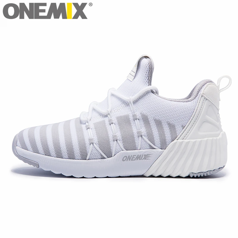 Кроссовки ONEMIX легкие для мужчин и женщин вязаная эластичная ткань прогулочная